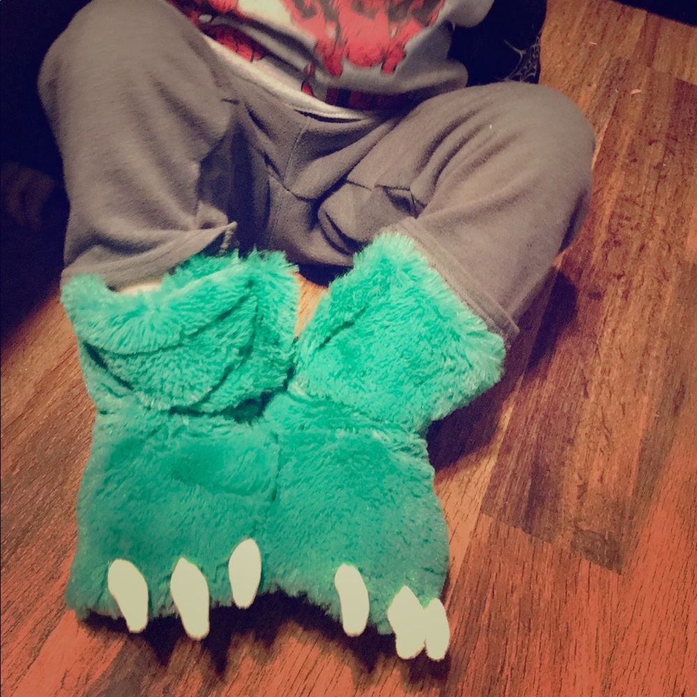Dinosaur slippers